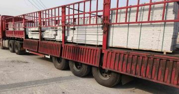 三沙 白麻荔枝面外墙干挂，工厂装车日常