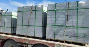 三沙 芝麻白花岗岩地铺石装车日常