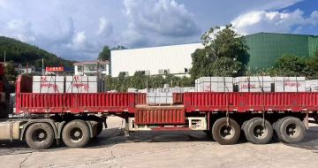 三沙 芝麻灰花岗岩地铺石出货日常