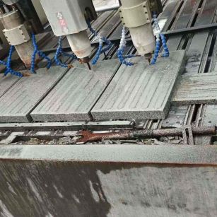 三沙 芝麻白花岗岩荔枝面盲道雕刻