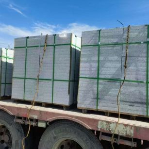 三沙 芝麻白花岗岩地铺石装车日常