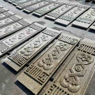 三沙 黄金麻花岗岩外墙雕刻板