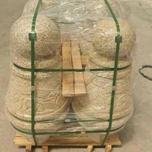 三沙 黄金麻异形定制雕花——棒棒糖挡车柱