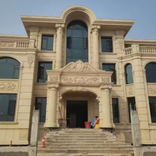 三沙 黄金麻花岗岩别墅外墙干挂