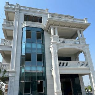 三沙 白麻花岗岩别墅外墙干挂效果展示