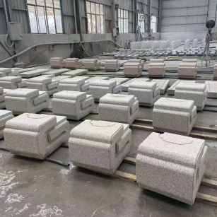 三沙 白麻花岗岩异形加工-石凳，坐凳