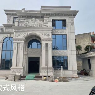 三沙 白麻花岗岩别墅外墙干挂