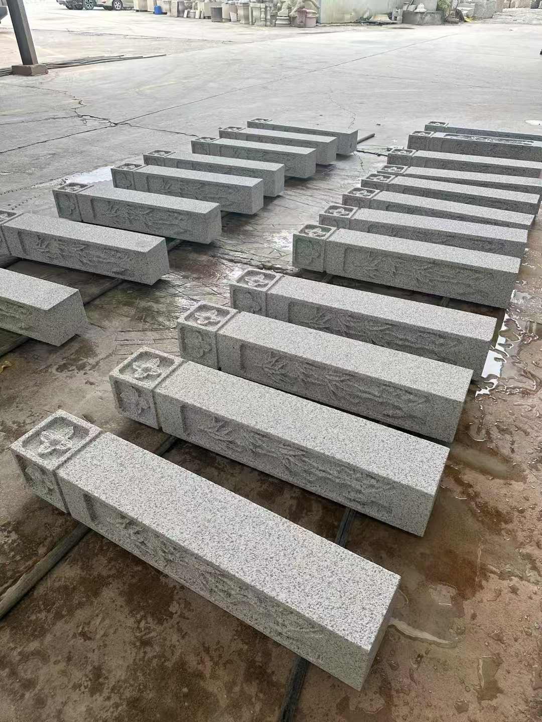 三沙 白麻方柱雕花防水