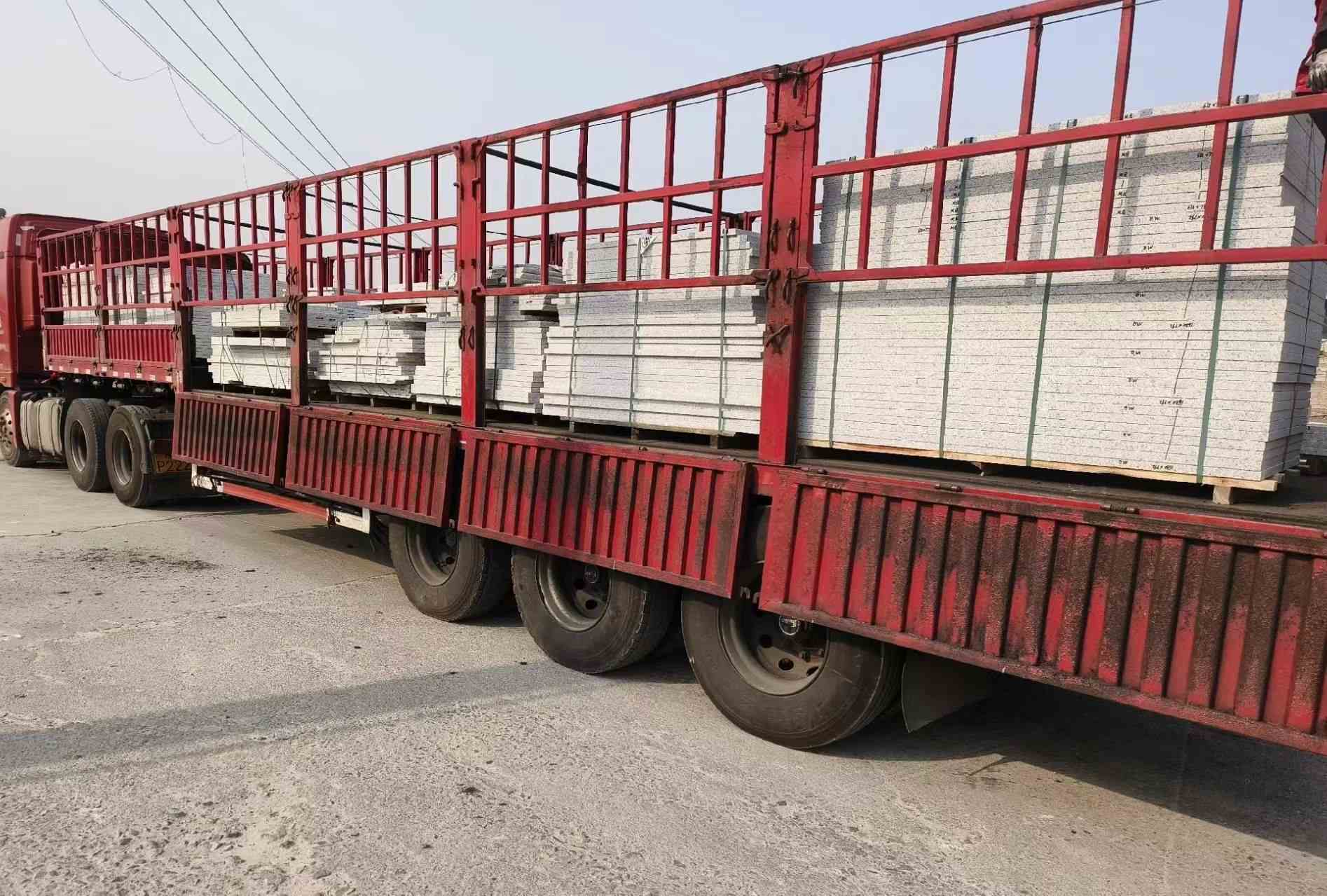 三沙 白麻荔枝面外墙干挂，工厂装车日常