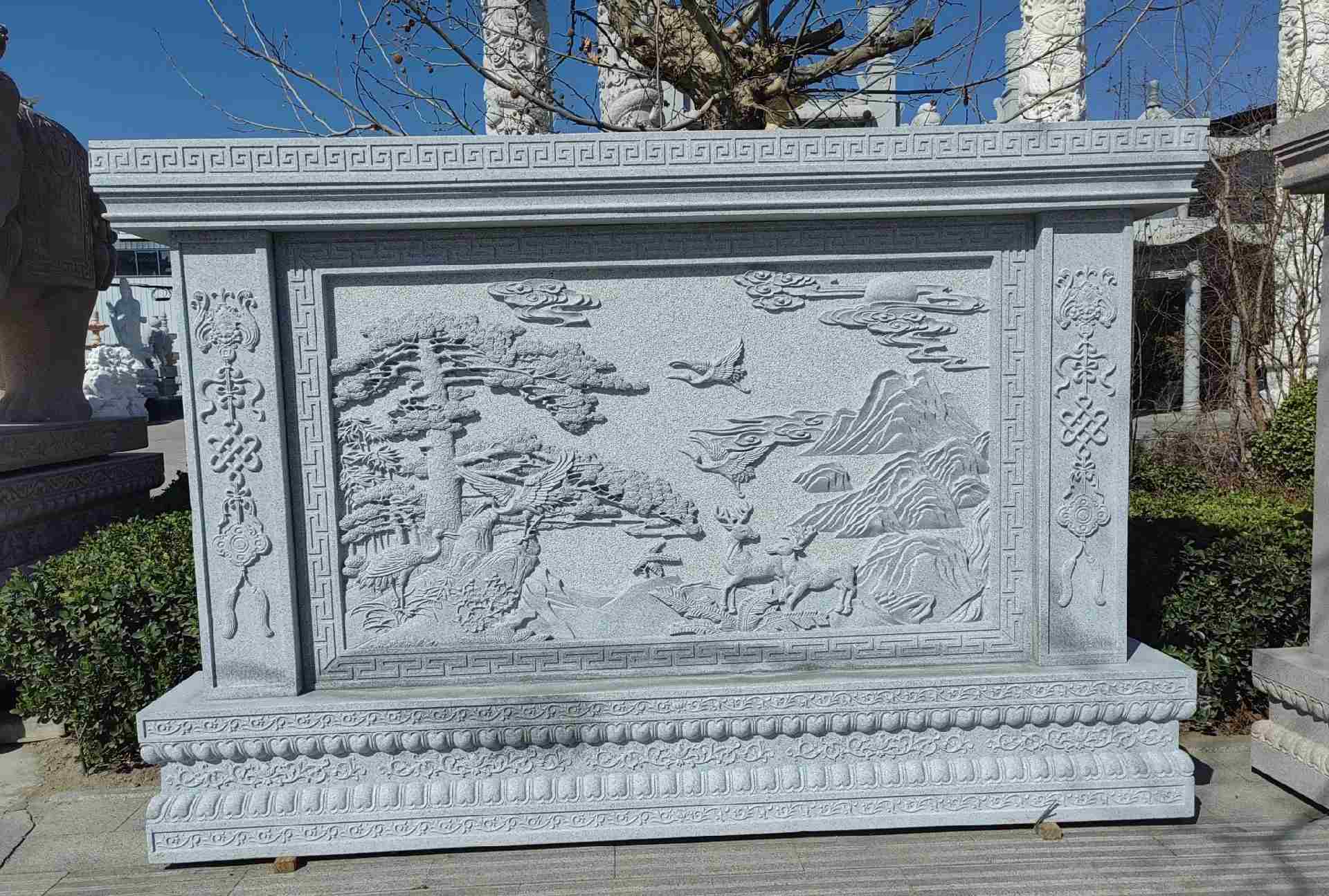 三沙 芝麻白大型照壁，屏风，影壁