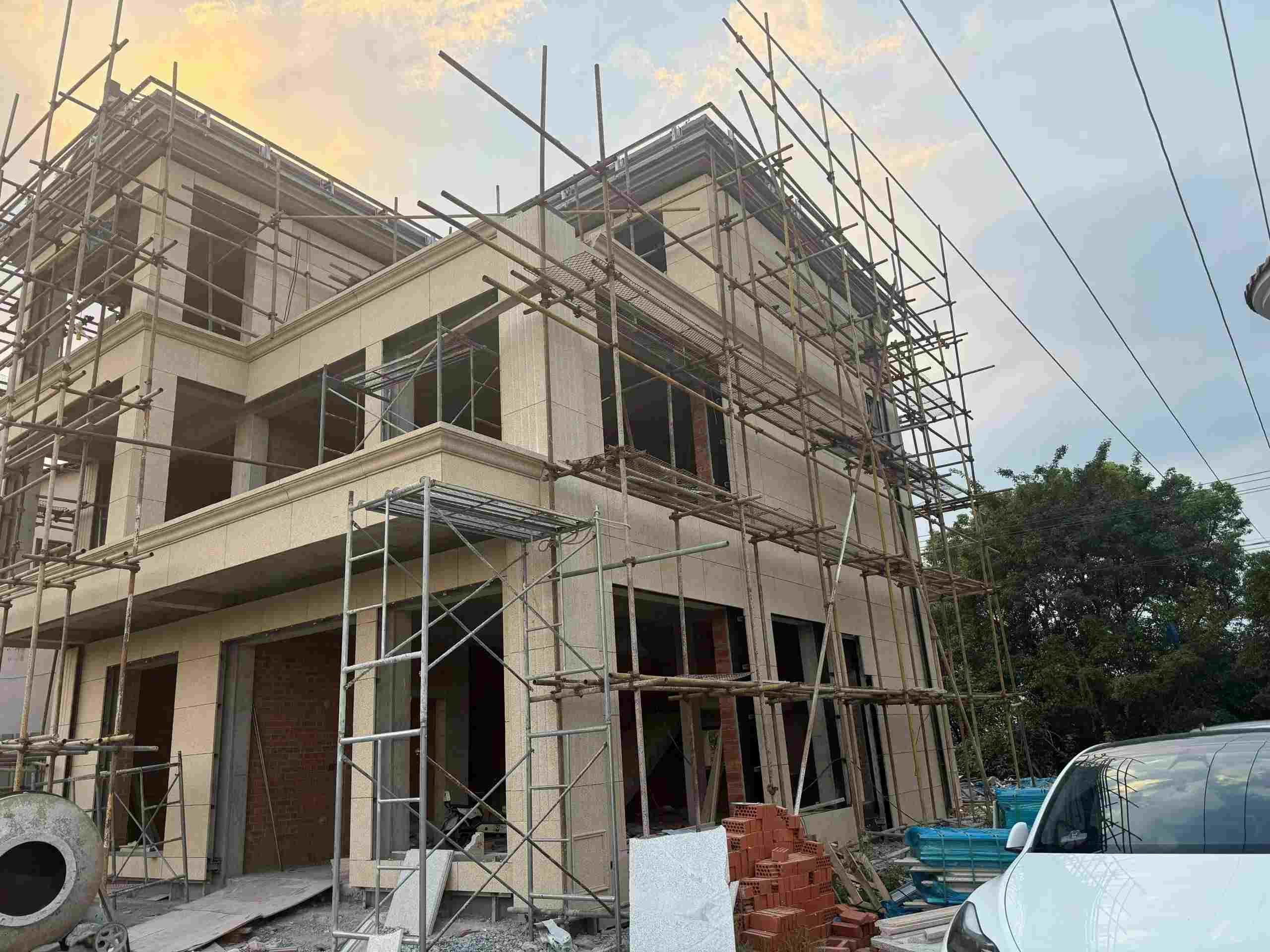 三沙 黄金麻荔枝面花岗岩外墙干挂