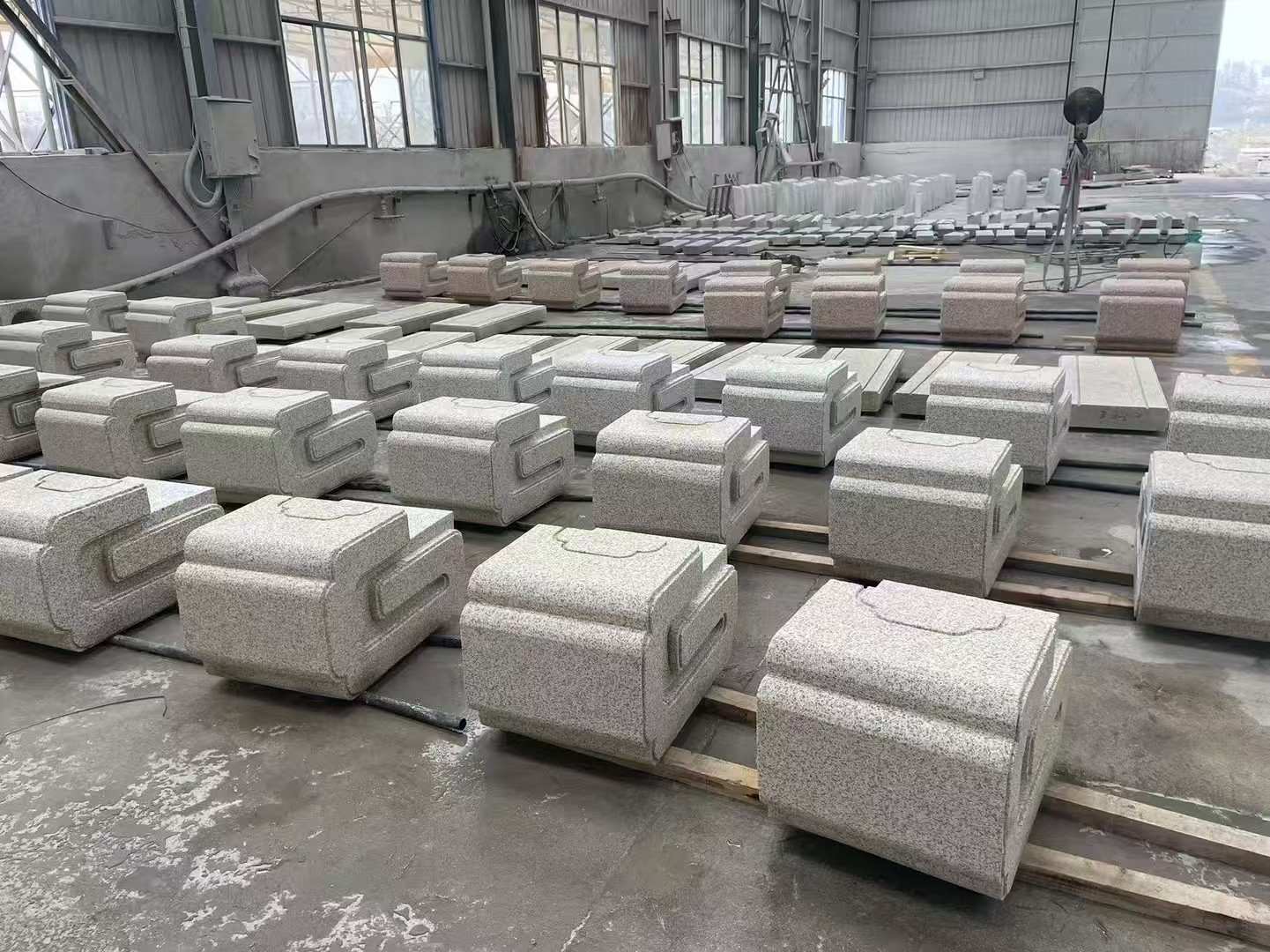 三沙 白麻花岗岩异形加工-石凳，坐凳