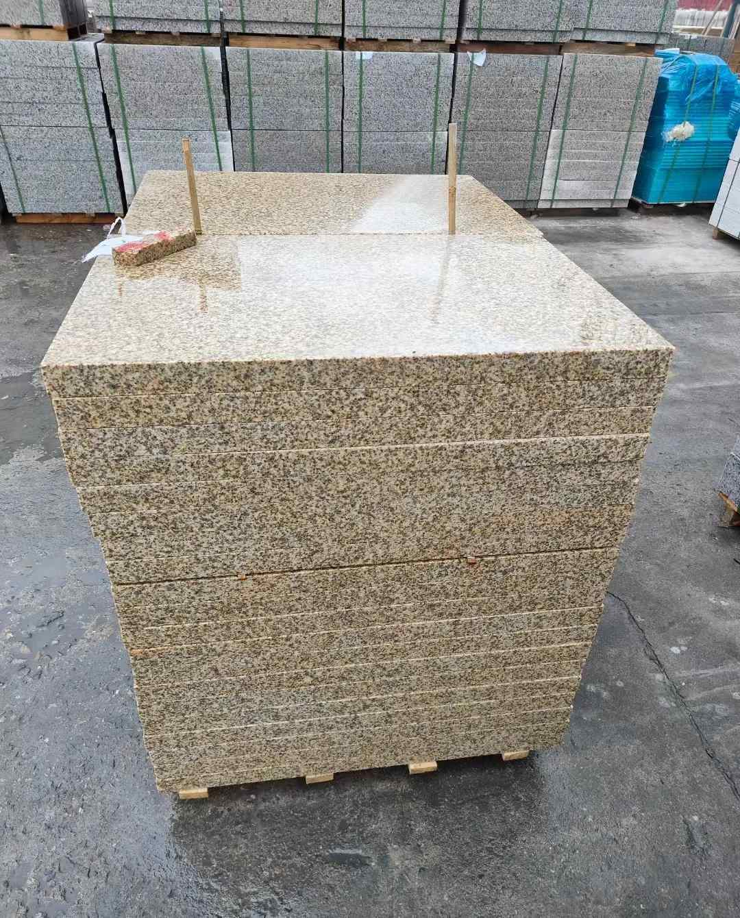 三沙 湖北黄金麻花岗岩石材荔枝面外墙石材