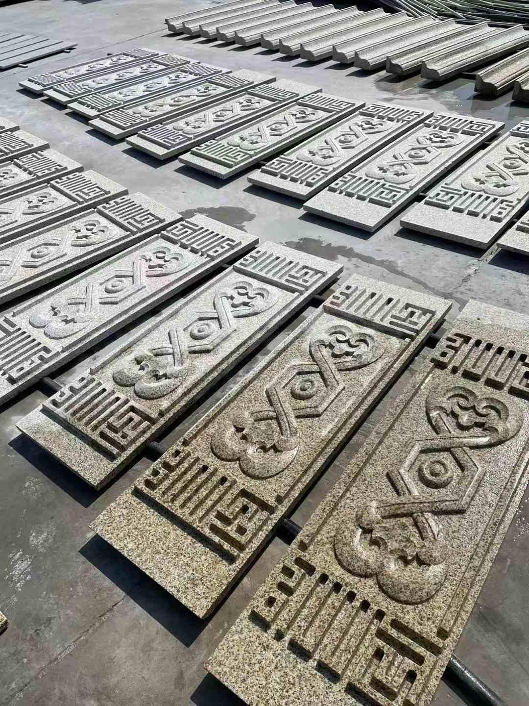 三沙 黄金麻花岗岩外墙雕刻板