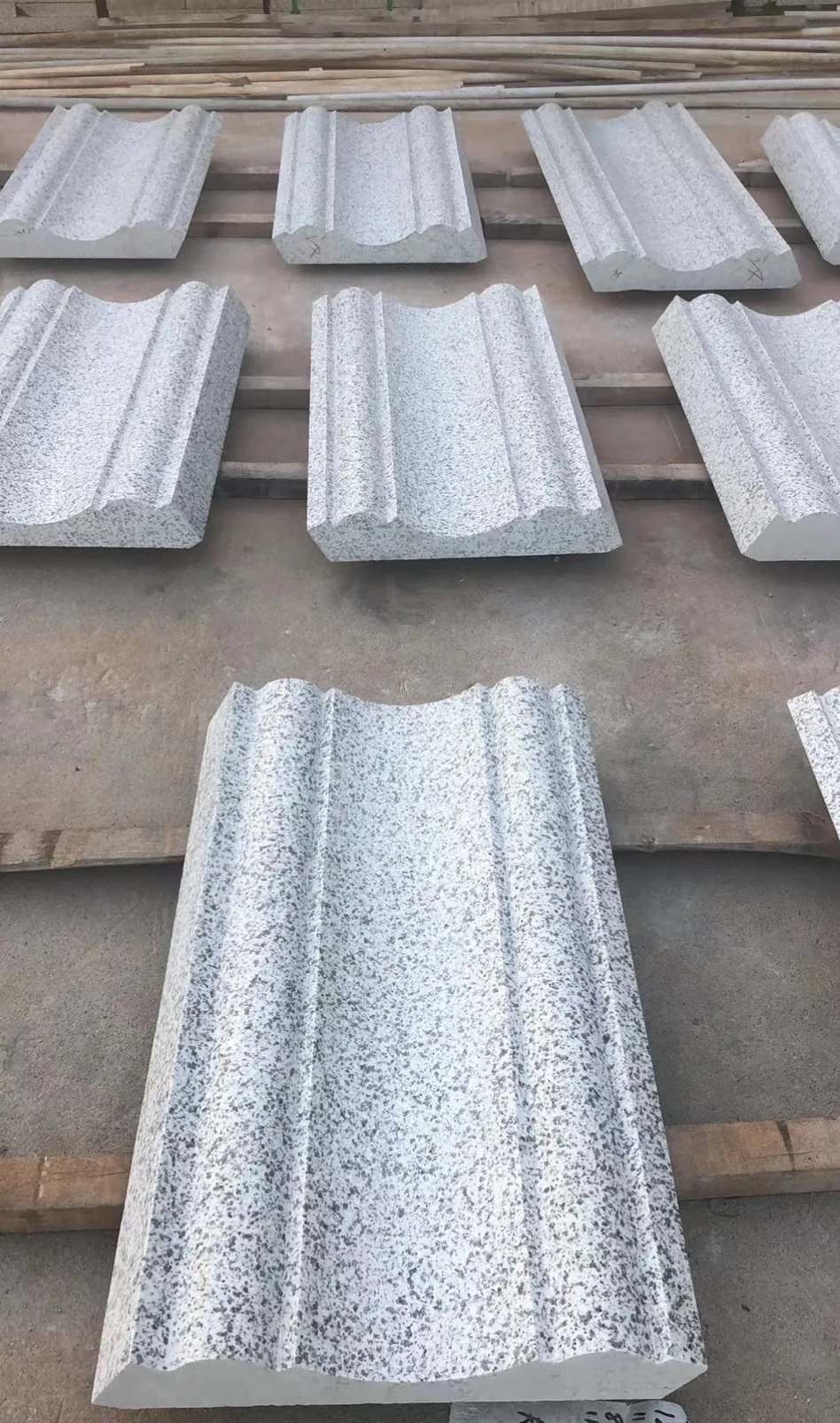 三沙 白麻花岗岩光面别墅线条