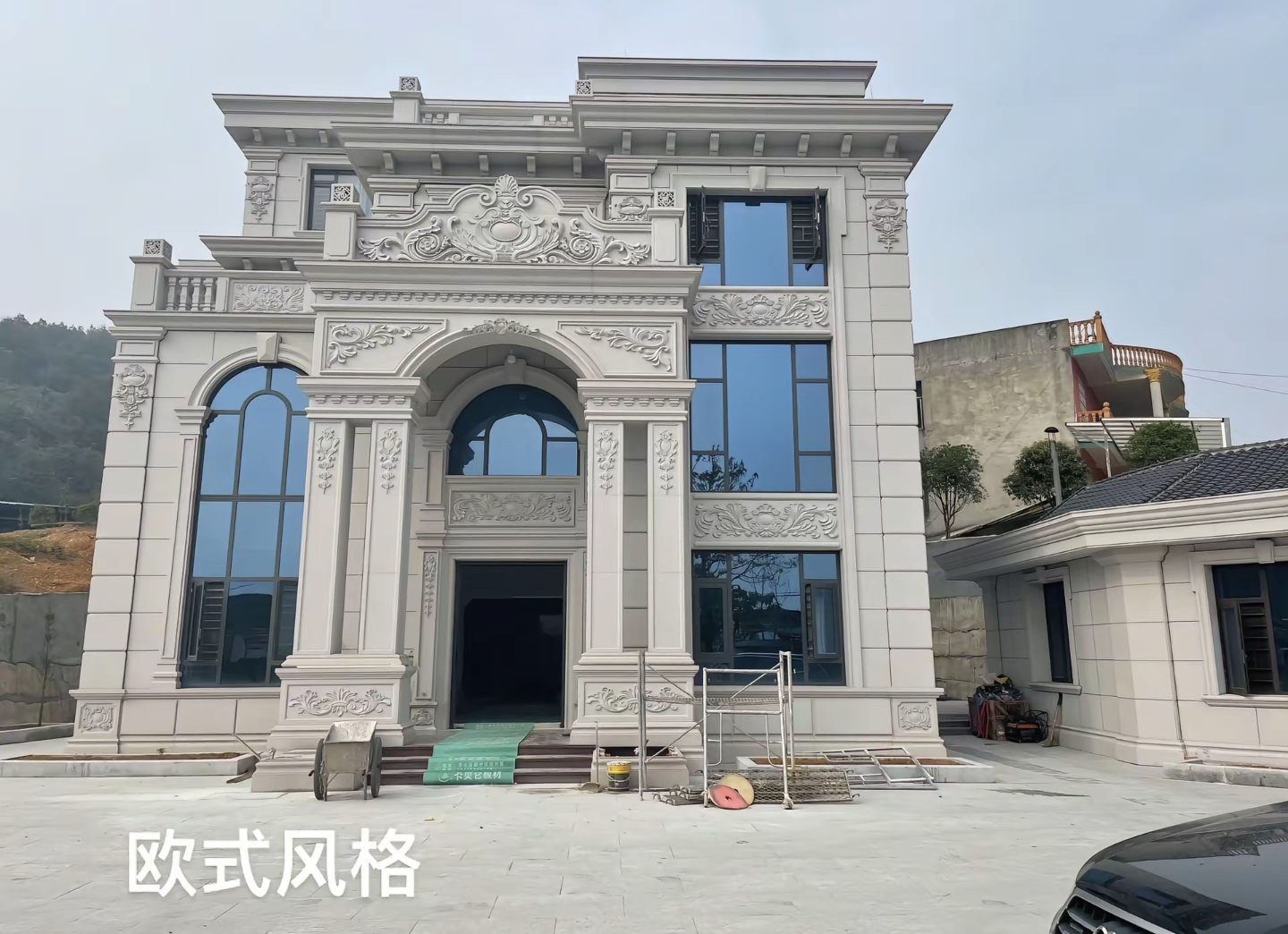 三沙 白麻花岗岩别墅外墙干挂