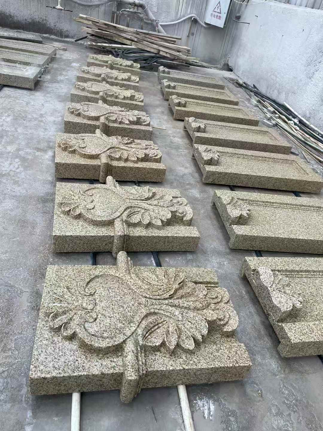 三沙 黄金麻花岗岩别墅外墙雕刻板