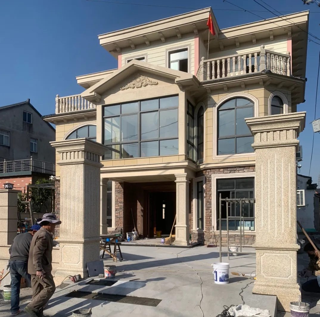 三沙 黄金麻花岗岩荔枝面别墅外墙干挂私家专属