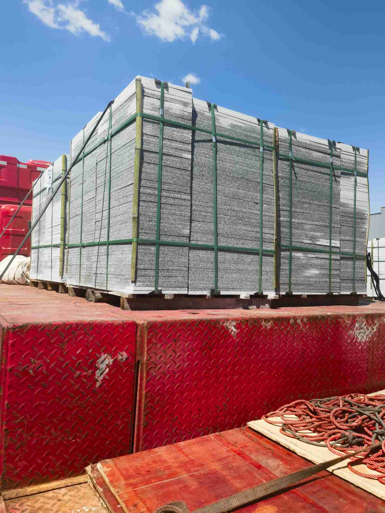 三沙 芝麻白火烧规格板地铺石300*600/600*600